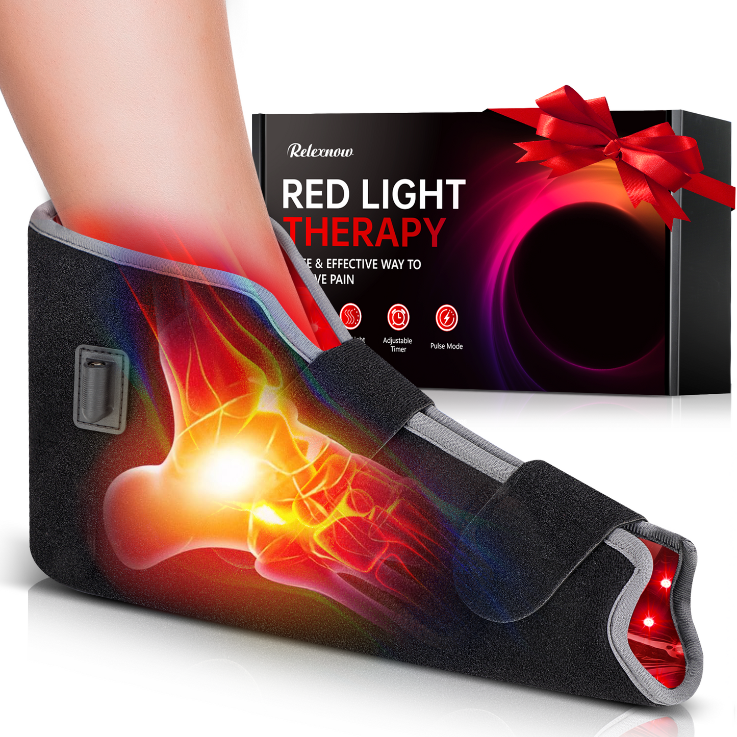 Red Light Therapy for Head, Red Light 630nm Infrared Light 850nm 940nm Infrared Therapy with Timer & Controller