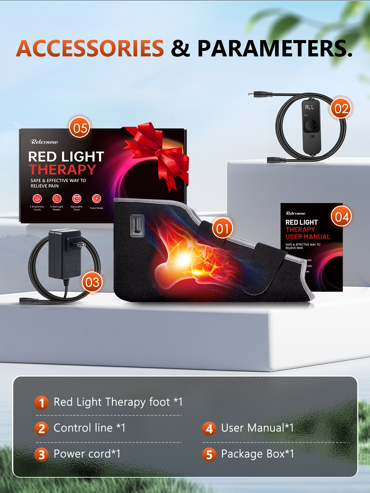Red Light Therapy for Head, Red Light 630nm Infrared Light 850nm 940nm Infrared Therapy with Timer & Controller